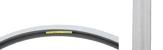 Primo Wheelchair Tire - 24 x 1, Clincher, Wire, Gray, Smooth Tread