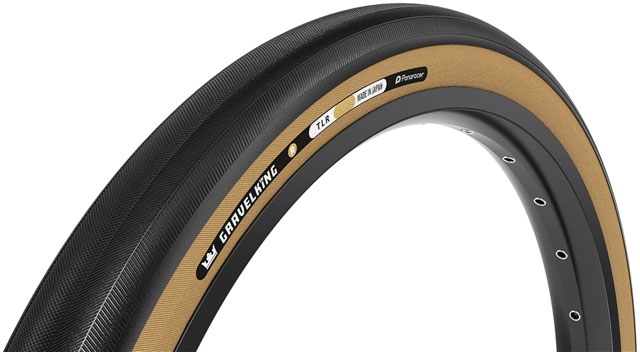 Panaracer GravelKing R Tire - 700 x 35, Tubeless, Folding, Black/Amber