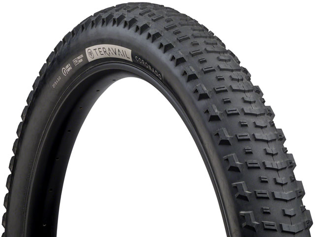 Teravail Coronado Tire - 27.5 x 3, Tubeless, Folding, Black, Durable, Fast Compound