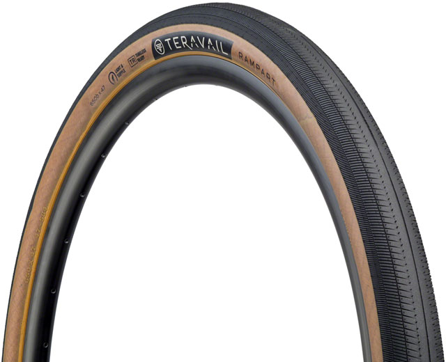 Teravail Rampart Tire - 650b x 47, Tubeless, Folding, Tan, Light and Supple