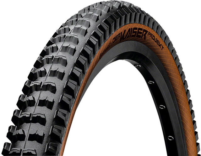 Continental Der Kaiser Projekt Tire - 27.5 x 2.40, Clincher, Folding, Black/Amber, ProTection, Apex