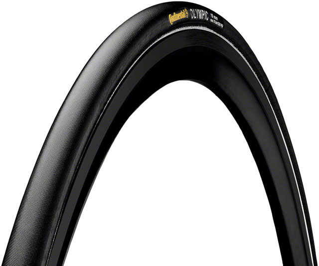 Continental Olympic II Tire - 700 x 19, Tubular, Folding, Black, BlackChili