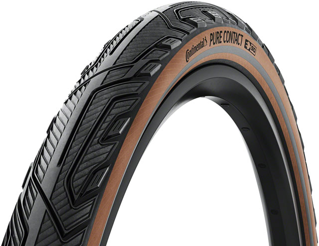 Continental Pure Contact Tire - 27.5 x 2.2, Clincher, Folding, Black/Coffee/Graphite Reflex, Vectran / PolyX Breaker, E50