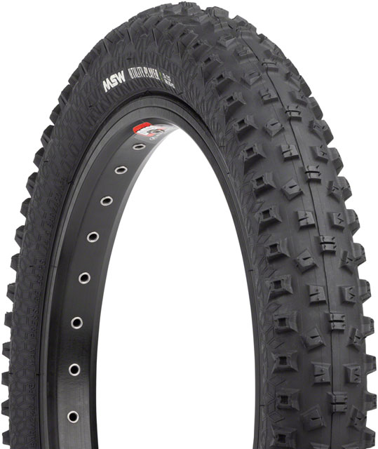 MSW Utility Player Tire - 14 x 2.25, Black, Folding Wire Bead, 33tpi
