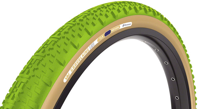 Panaracer GravelKing X1 Tire - 700 x 45, Tubeless, Folding, Matcha/Brown