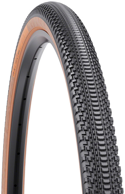 WTB Vulpine Tire - 700 x 40, TCS Tubeless, Folding, Black/Tan, Light/Fast Rolling, Dual DNA, SG