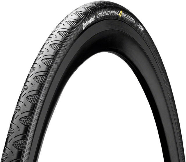 Continental Grand Prix 4-Season Tire - 700 x 23, Clincher, Folding, Black Edition, Vectran Breaker, DuraSkin