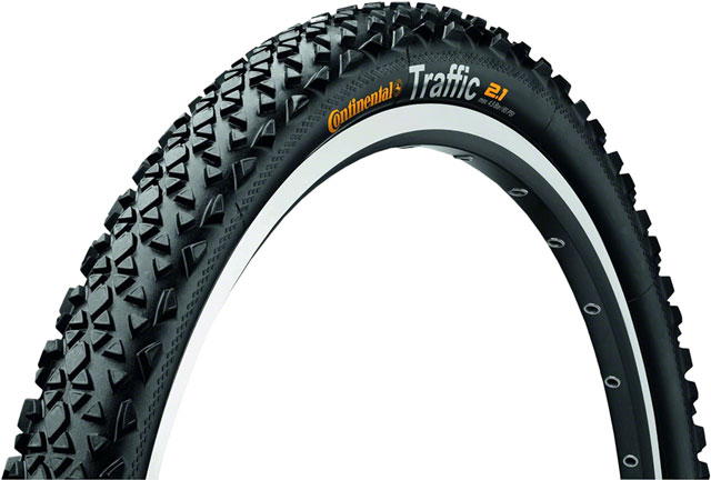 Continental Traffic Tire - 26 x 2.10, Clincher, Wire, Black