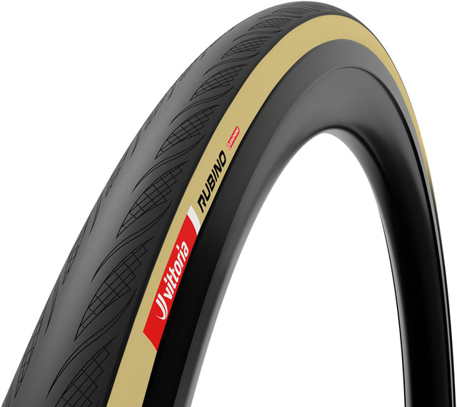 Vittoria Rubino V Tire - 700 x 28, Clincher, Folding, Black/Tan, 1C Graphene + Silica, G2.0