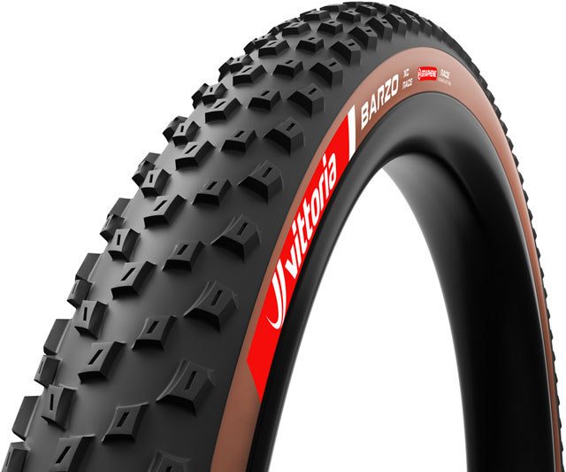 Vittoria Barzo XC Race Tire - 29 x 2.25, Tubeless, Folding, Black/Brown, Race Graphene + Silica
