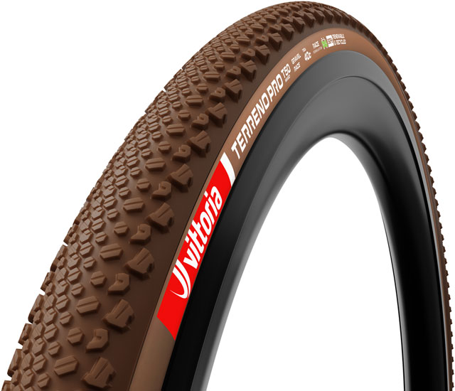 Vittoria Terreno Pro T50 Mixed Tire - 700 x 35, Tubeless, Folding, Black/Brown, Eco Gravel Race