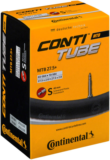 Continental Standard Tube - 27.5 x 2.6 - 2.8, 42mm Presta Valve
