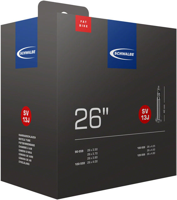 Schwalbe Standard Tube - 26 x 3.8 - 4.8, 40mm Presta Valve