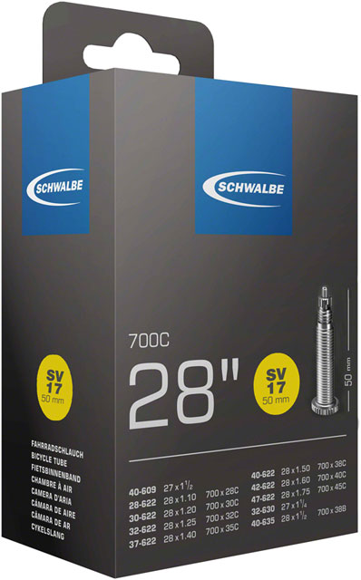 Schwalbe Standard Tube - 700 x 28 - 47mm, 50mm Presta Valve