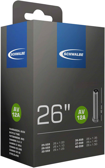Schwalbe Standard Tube - 26 x 1.1 - 1.5, 40mm Schrader Valve
