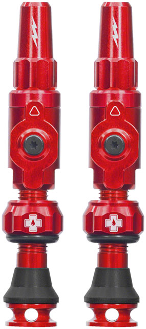 Muc-Off Big Bore Lite Tubeless Valve Stems - Small, 30mm, Red