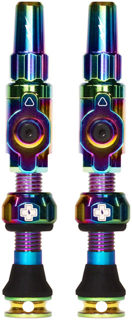 Muc-Off Big Bore Lite Tubeless Valve Stems - Medium, 35mm, Iridescent