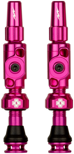 Muc-Off Big Bore Lite Tubeless Valve Stems - Small, 30mm, Pink