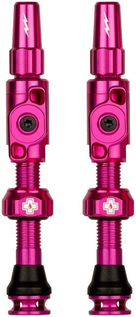 Muc-Off Big Bore Lite Tubeless Valve Stems - Medium, 35mm, -Pink