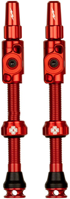 Muc-Off Big Bore Lite Tubeless Valve Stems - Large, 45mm, -Red