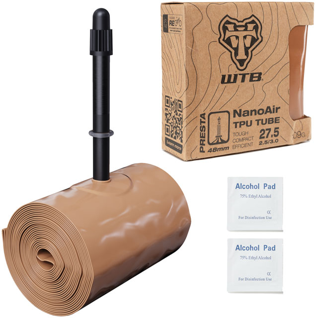 WTB NanoAir TPU Tube - 27.5 x 2.5 - 3.0, 48mm Presta Valve