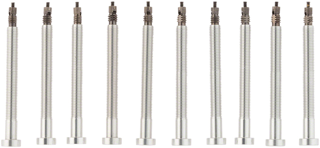 Muc-Off Tubeless Valve Box Refill -  Sliver 60mm Stem, Pack of 10