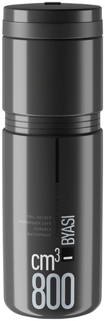 Elite Byasi Bottle Cage Storage Keg - .8 L, Dark Gray