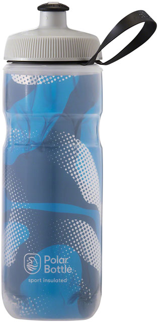 Polar Bottles Sport Insulated Contender Water Bottle - 20oz, Blue/Silver