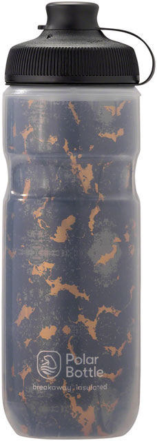 Polar Bottles Breakaway Muck Insulated Shatter Water Bottle - 20oz, Charcoal/Copper