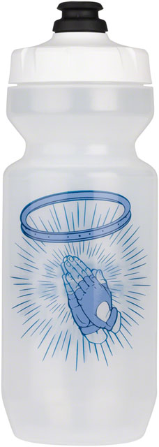 Whisky Revere the Ride Purist Water Bottle - Clear/White, 22oz