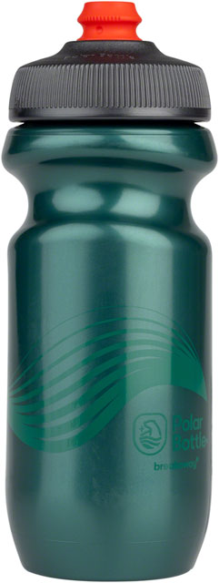 Polar Bottles Breakaway Wave Water Bottle - Forest Green, 20oz