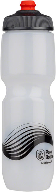 Polar Bottles Breakaway Wave Water Bottle - Frost/Charcoal, 30oz