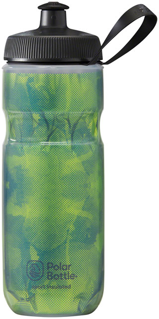 Polar Bottles Sport Insulated Fly Dye Water Bottle - Lemon Lime, 20oz