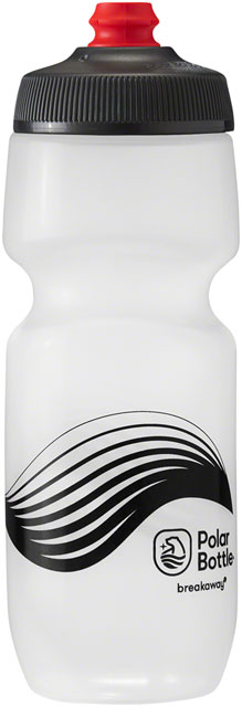 Polar Bottles Breakaway Wave Water Bottle - 24oz, Frost/Charcoal