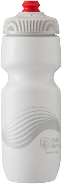 Polar Bottles Breakaway Wave Water Bottle - 24oz, Ivory/Silver