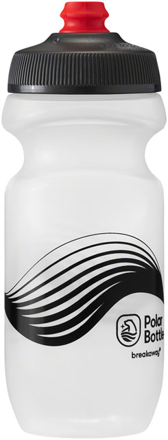 Polar Bottles Breakaway Wave Water Bottle - 20oz, Frost/Charcoal