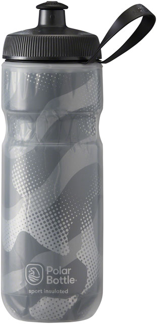 Polar Bottles Sport Contender Insulated Water Bottle - 20oz, Charcoal/Silver