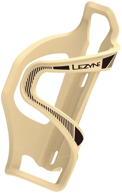 Lezyne Flow SL Water Bottle Cage - Left Side Entry, Matte Tan