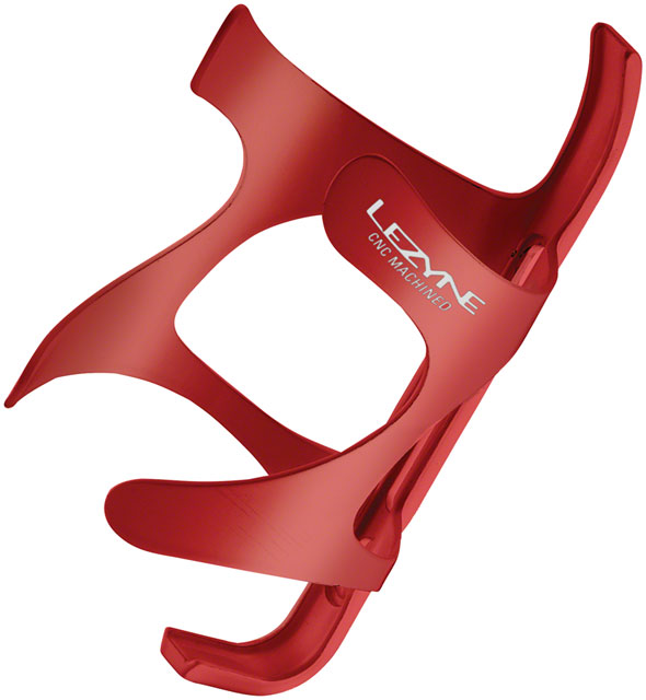Lezyne CNC Water Bottle Cage - Aluminum, Red