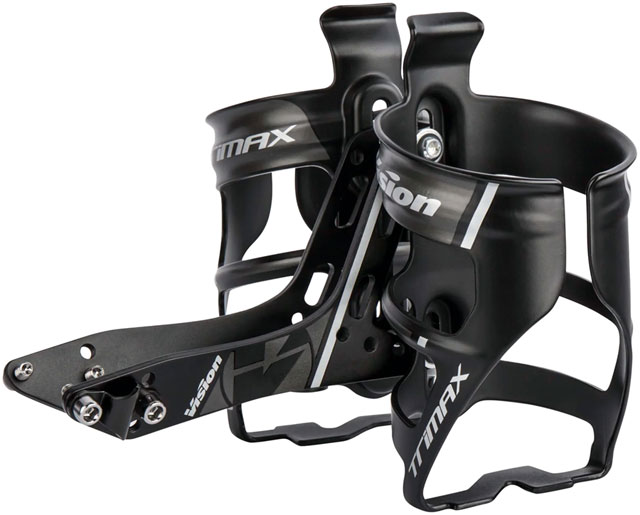 Vision TriMax Rear Hydration System, Aero Mounting, Dual Bottle Setup, Triathlon Use – Black