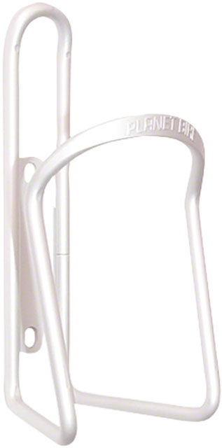 Planet Bike Alloy 6.2mm Water Bottle Cage - Aluminum, White