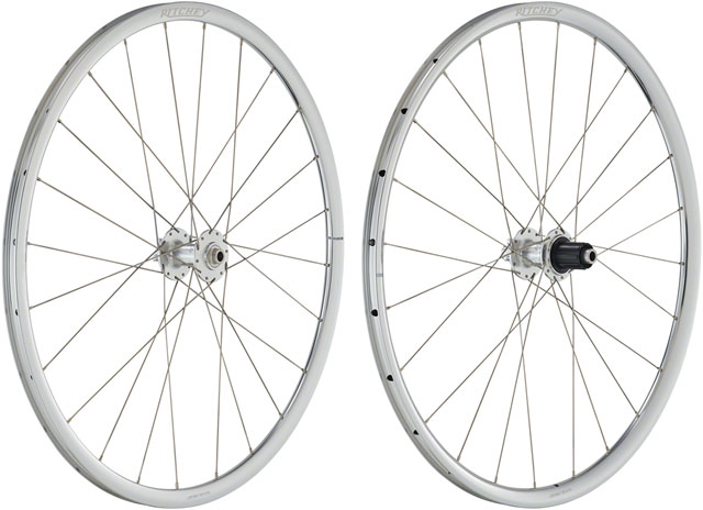Ritchey Classic Zeta Wheelset - 700c, 12 x 100mm, 12 x 142mm, 6-Bolt, HG11 Road, Silver