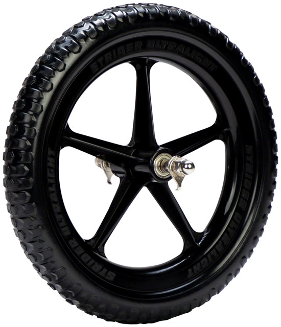 Strider Replacement Wheel: Ultralight, 12", Black, Sold as Each