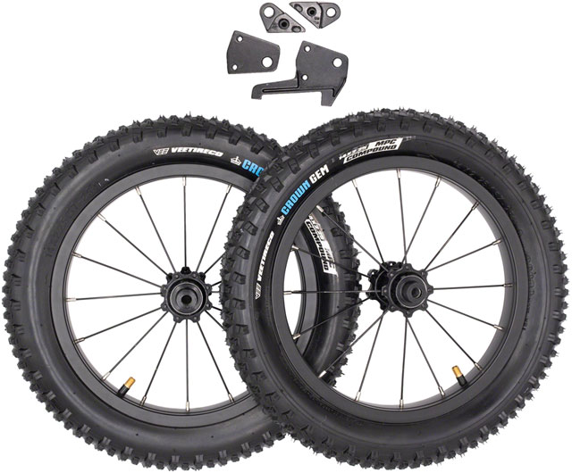 Kids Ride Shotgun Dirt Hero 14" Wheel Set - Rear Disc, Tires/Tubes Included, Pair