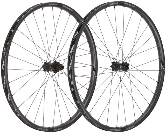 Full Speed Ahead Gradient i30 Carbon Wheelset - 29", 15 x 110mm/12 x 148mm, 6-Bolt, Micro Spline, Black, 28H