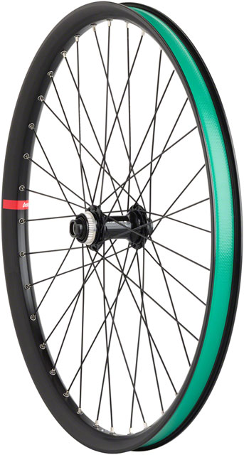 Benno Boost Replacement Front Wheel - 24", Thru-Axle, Black