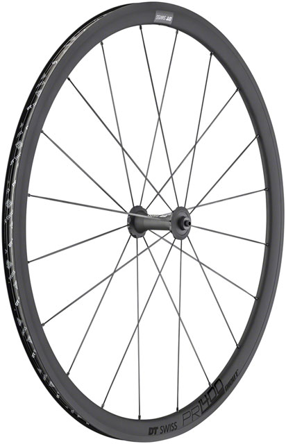 DT Swiss PR 1400 DICUT OXiC Front Wheel - 700, QR x 100mm, Rim Brake, Black, 32mm