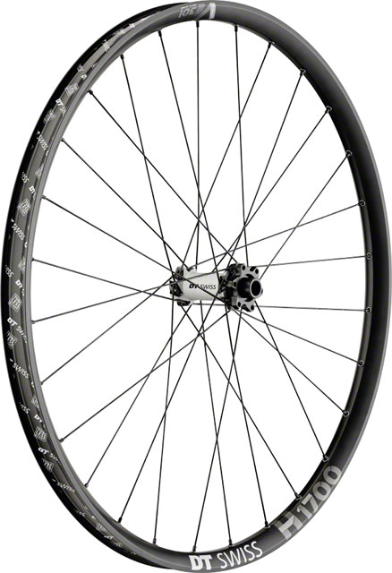 DT Swiss H 1700 Spline 30 Front Wheel - 27.5", 15 x 110mm Boost, 6-Bolt ,Black/Gray/Blue, Ebike