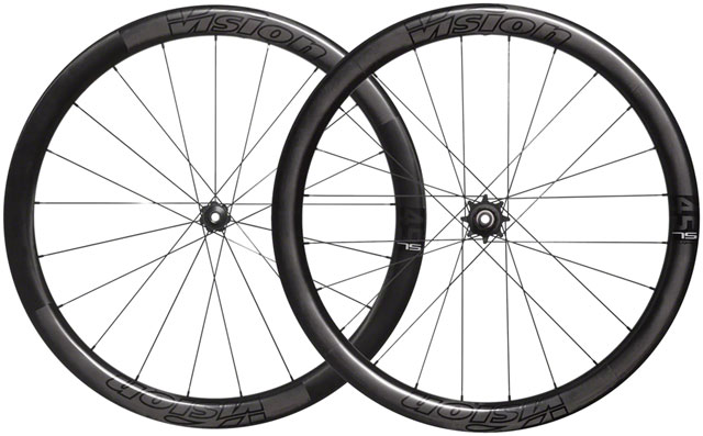 Vision Metron 45 SL TL Disc Wheelset - 700, 12x100mm/12x142mm, Center-Lock, HG 11/12, Black
