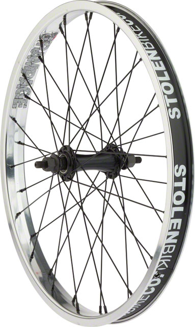Stolen Rampage Front Wheel - 20", 3/8" x 100mm, Rim Brake, Polished, Clincher